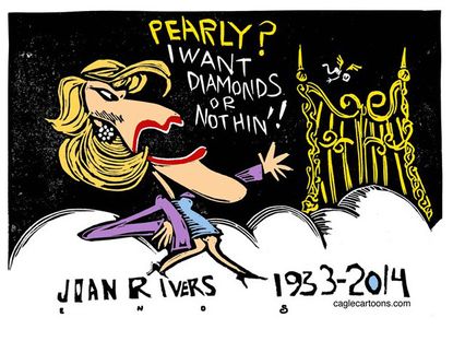 Editorial cartoons entertainment Joan Rivers