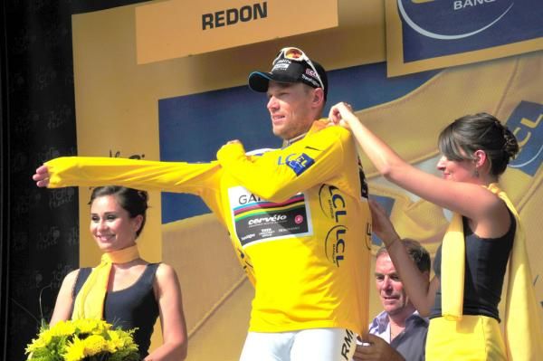Thor Hushovd (Garmin-Cervelo) retained the overall lead in Redon.
