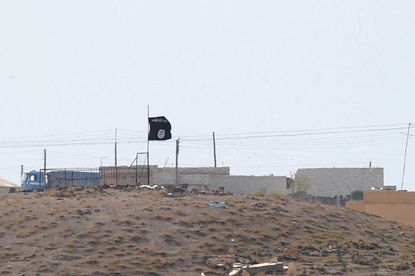 The ISIS flag in Syria.