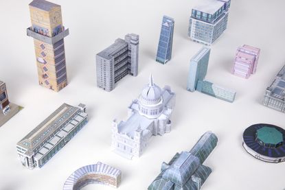 Model paper buildings by Open City, part of architecture gift guide
