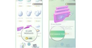 Tap the item you want to buy, tap Exchange For