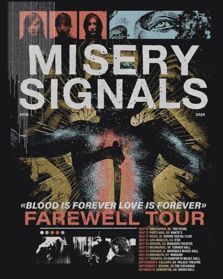The poster for Misery Signals’ 2024 farewell tour