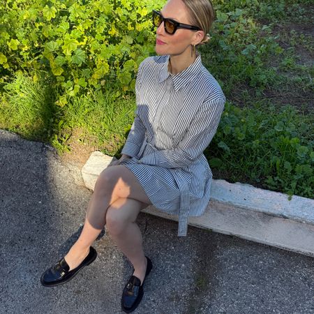 Brooke Ely Danielson wearing black Chanel loafers