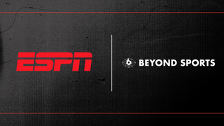 ESPN and Beyond Sports logos on a black background