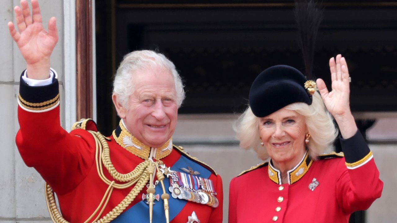 King Charles and Queen Camilla at Trooping the Colour