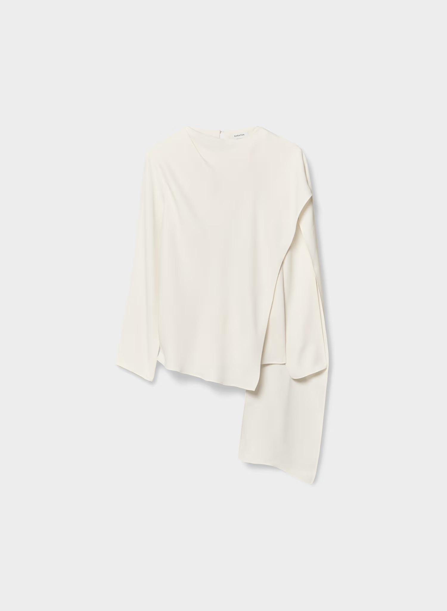 Aritzia cream scarf top
