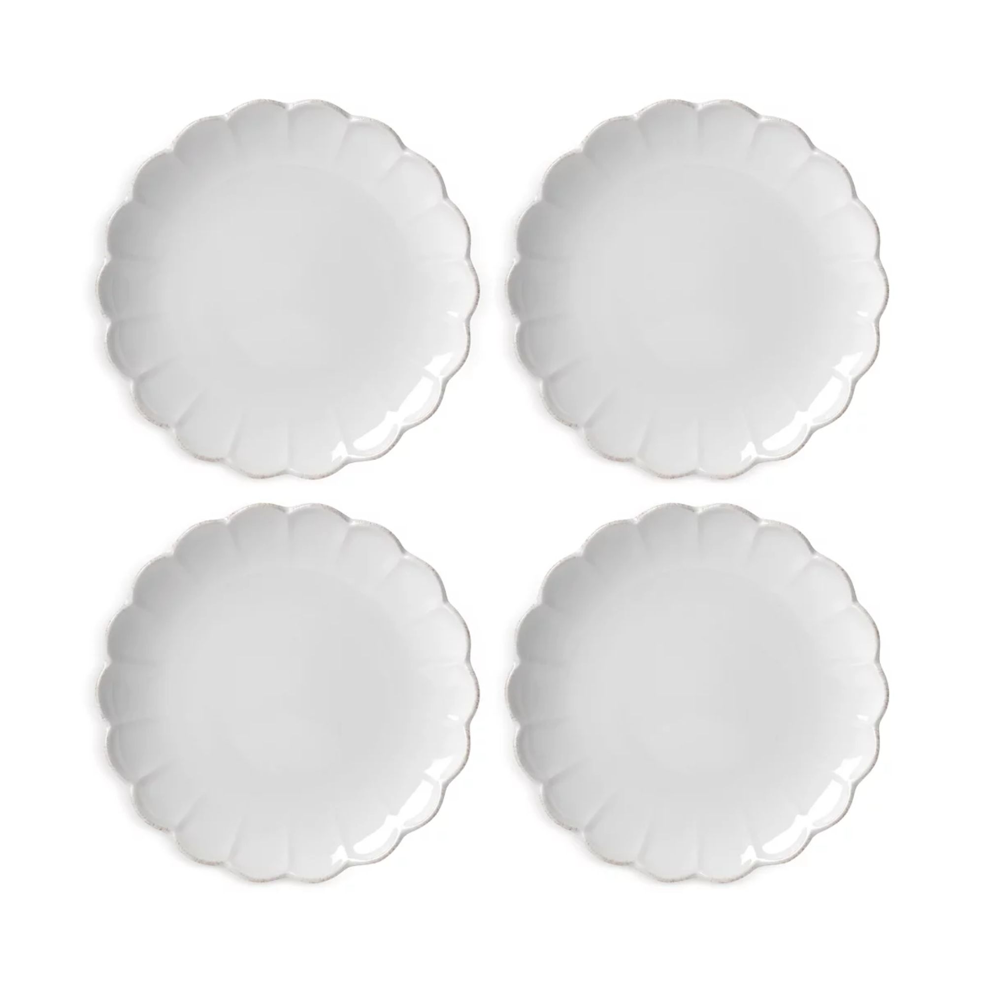 Scalloped dessert plates