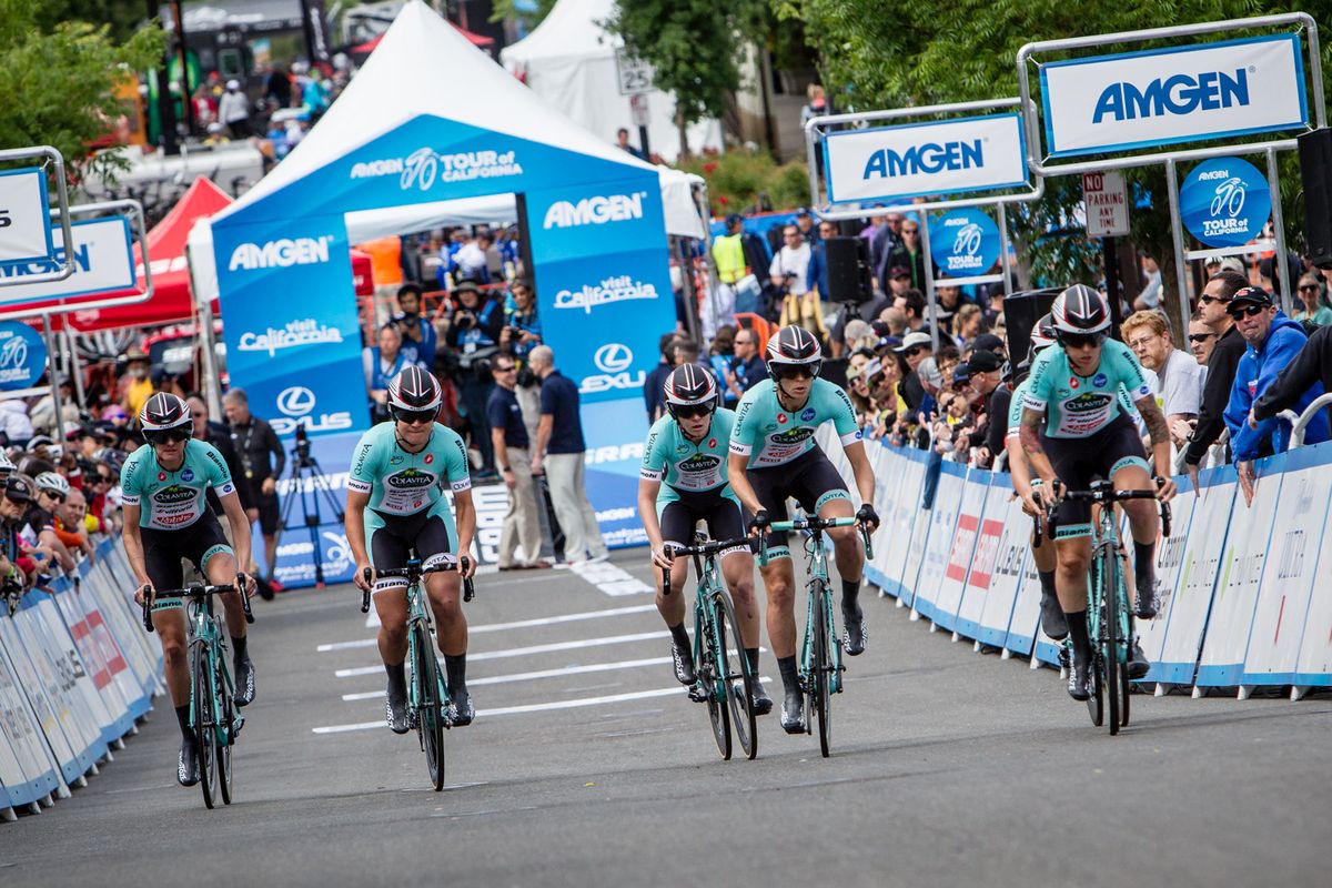 Colavita-Bianchi launches up the start house hill