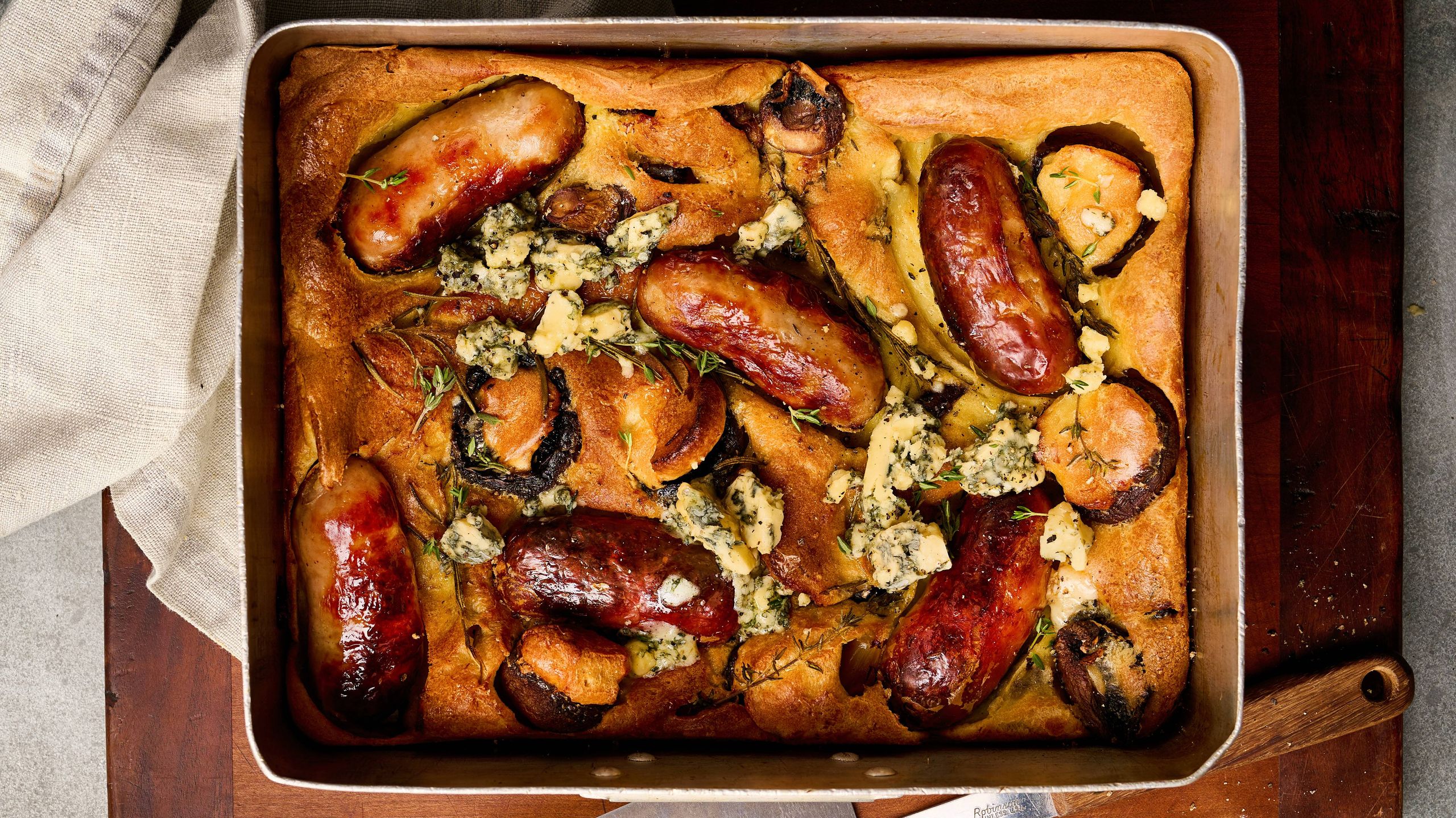 Toad in the hole with onion gravy recipe