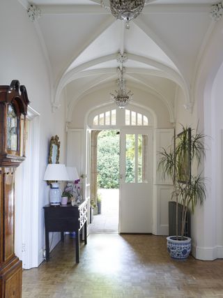 gothic entrance to Victorian rectory
