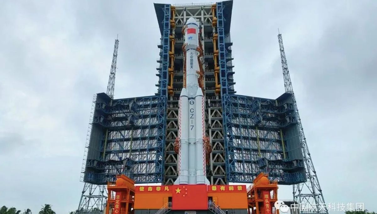 China rolls out rocket for Tianzhou 5 cargo launch to space station (video)