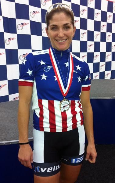 Cari Higgins is the 2010 US points race champion.