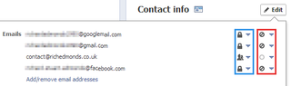 Facebook Email Settings