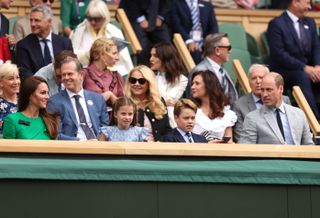 The Wales family at Wimbledon
