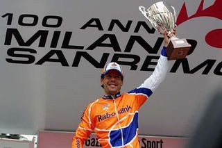 Oscar Freire now has two victories in Milan - San Remo, his first coming in 2004.