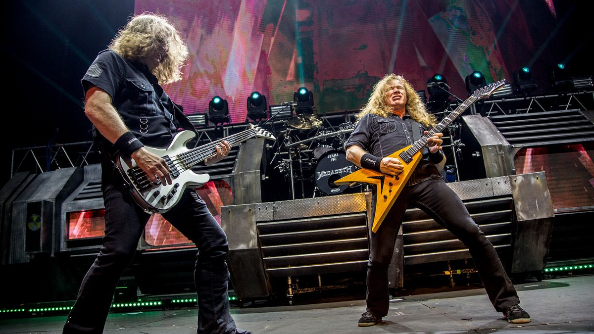 [L-R] David Ellefson and Dave Mustaine of Megadeth