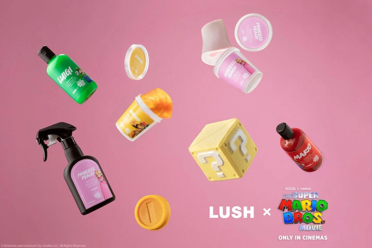 Super Mario Bros. Movie partners with Lush to create this new line of Mario-inspired cosmetics