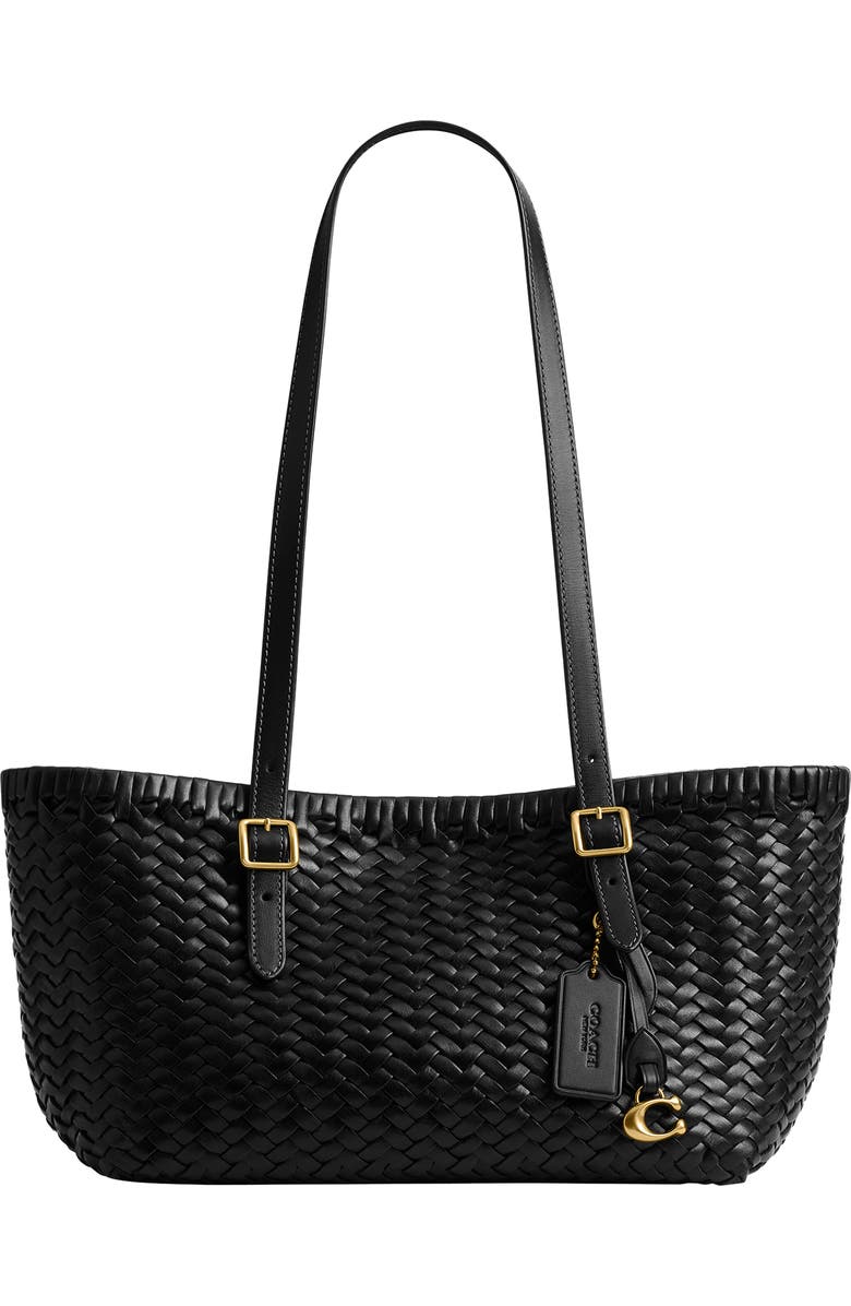 Woven Leather Swing Tote