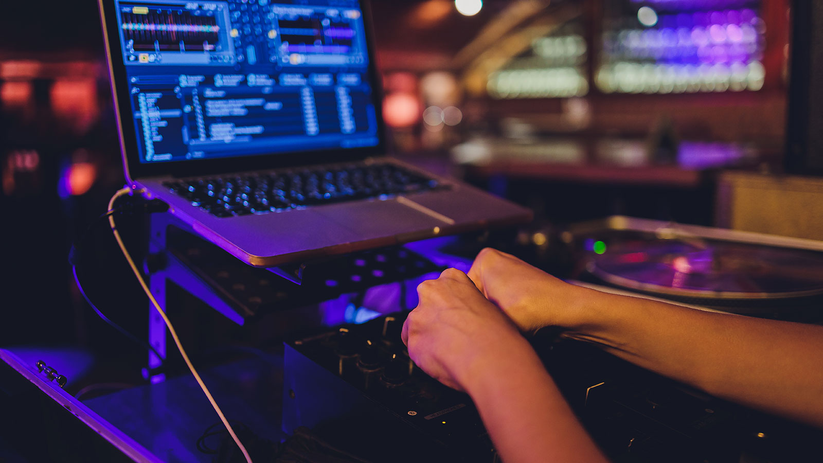 DJ with a laptop