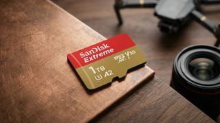 AI-Generated screenshot of a SanDisk 1TB Extreme MicroSD card