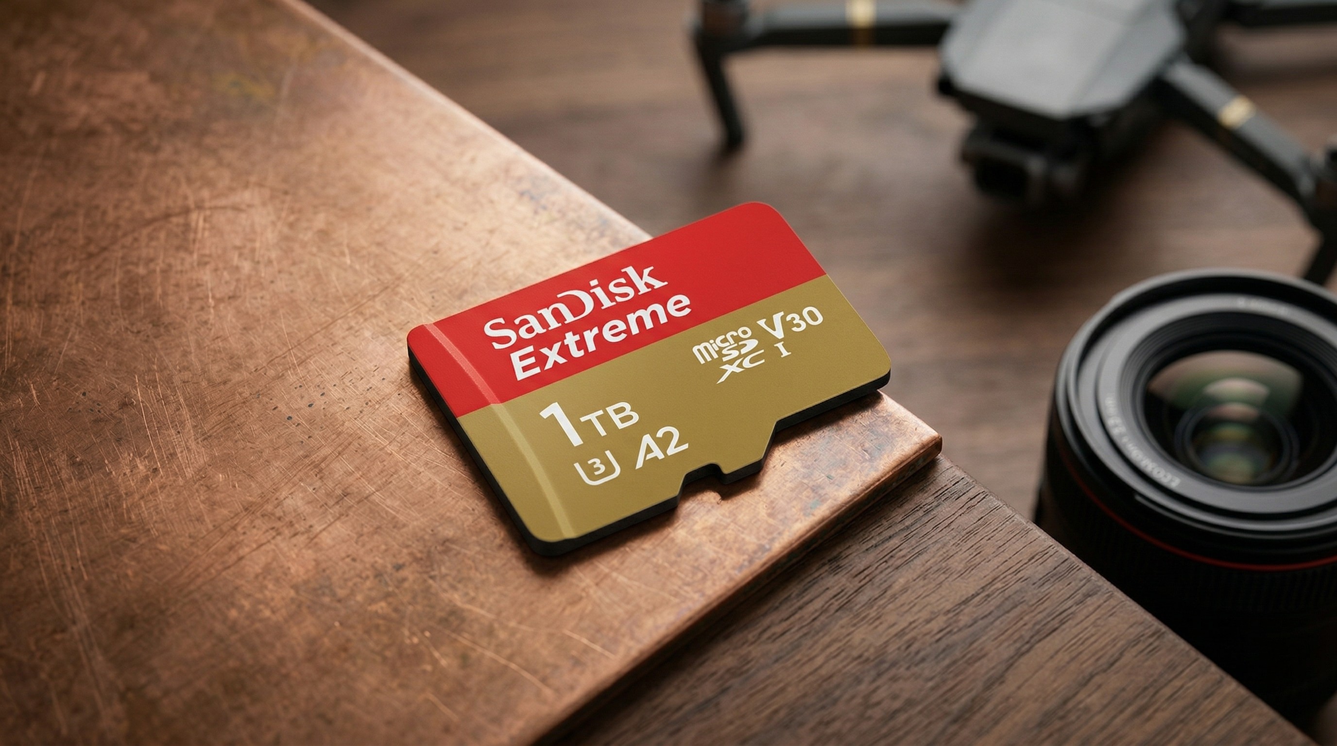 AI-Generated screenshot of a SanDisk 1TB Extreme MicroSD card