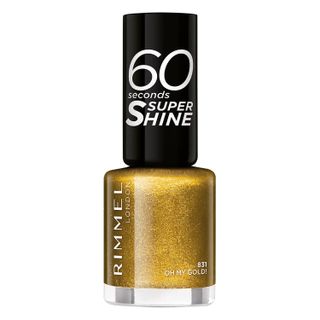 Winter Nail Colours Rimmel 60 Seconds Glitter Nail Polish Oh My Gold