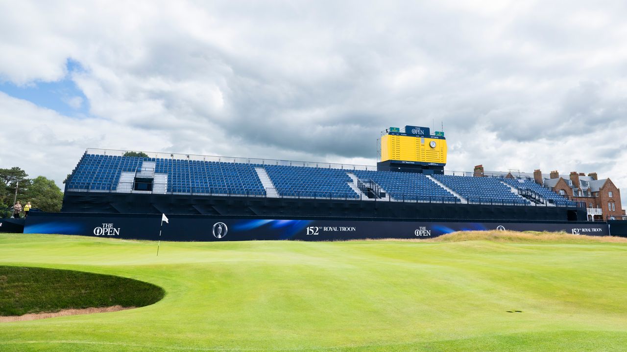 Royal Troon 18th green at The Open