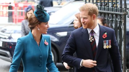 Kate Middleton and Prince Harry attend ANZAC Day Service