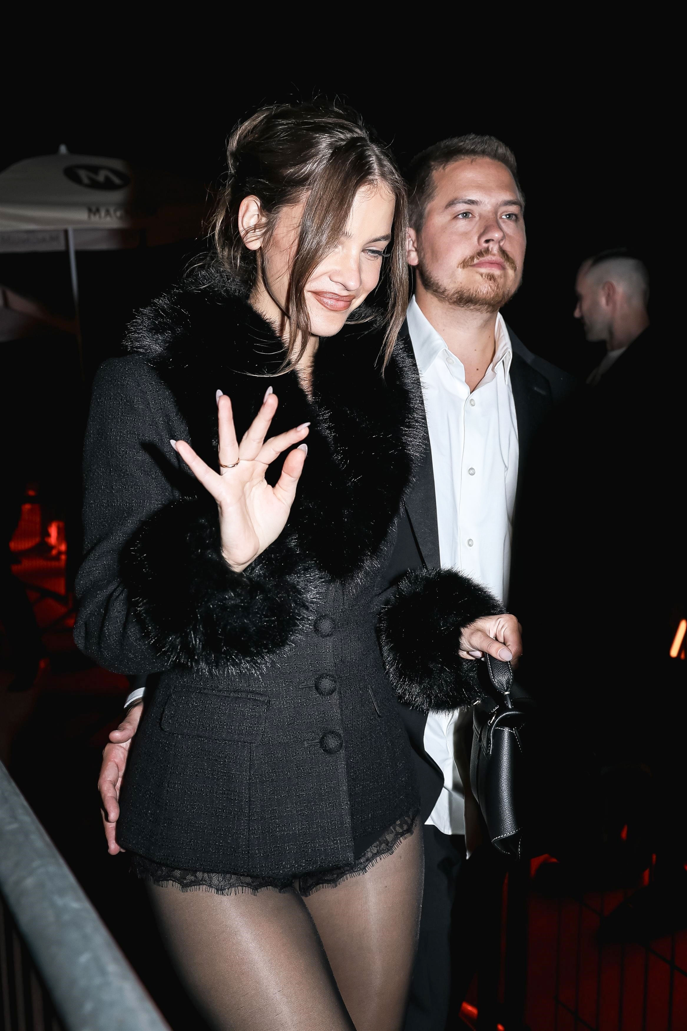 Barbara Palvin Sprouse and Dylan Sprouse have a date night in Cannes