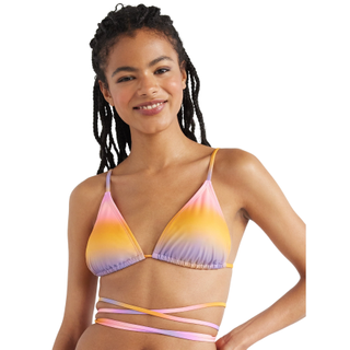 No Boundaries Juniors’ Strappy Wrap Triangle Bikini Swim Top, Sizes Xs-Xl