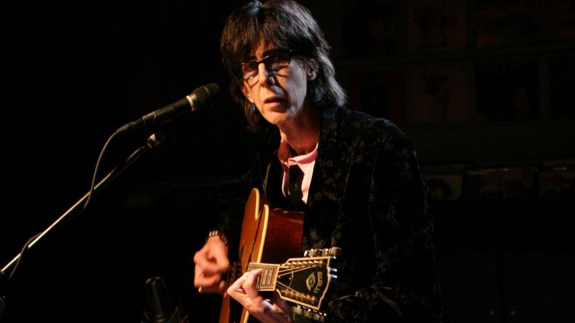 Ric Ocasek of The Cars performing in CBGB on September 29, 2005 in New York City.