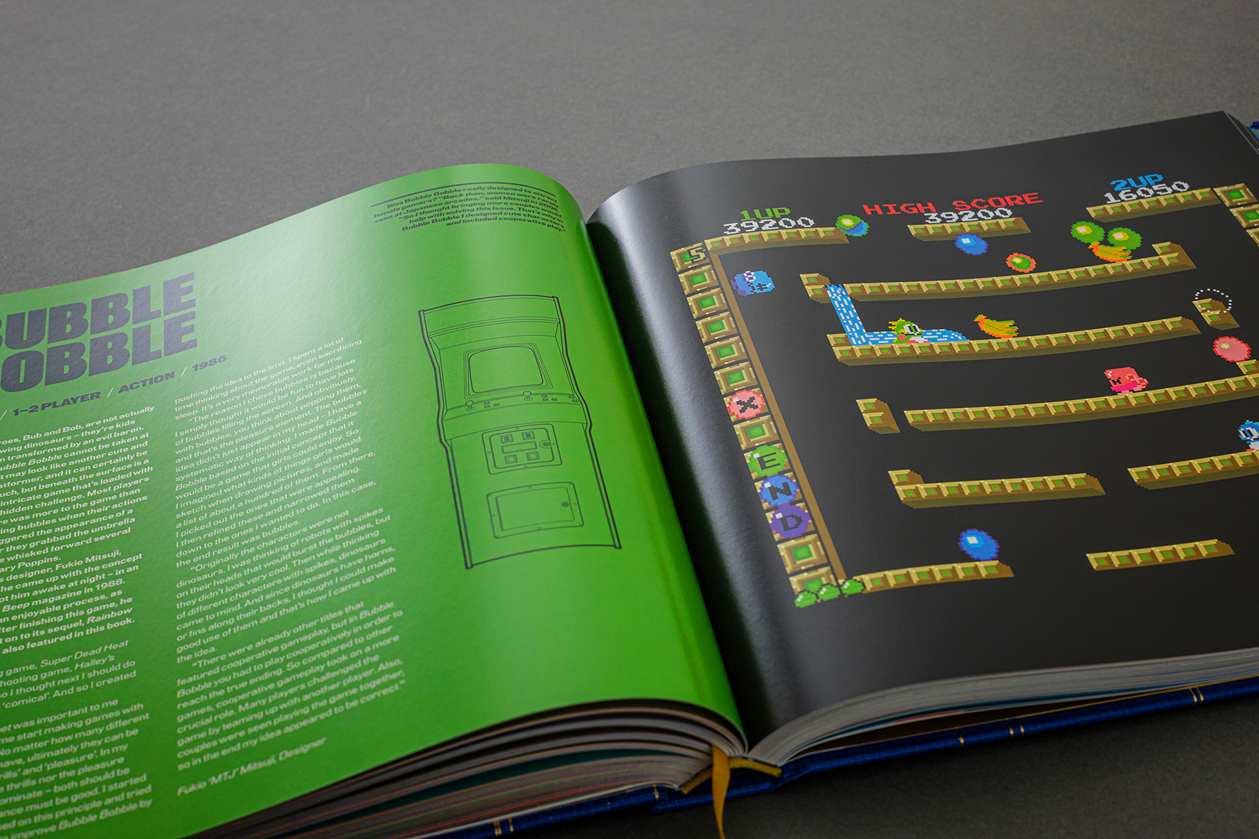 A blue book with gold foil
