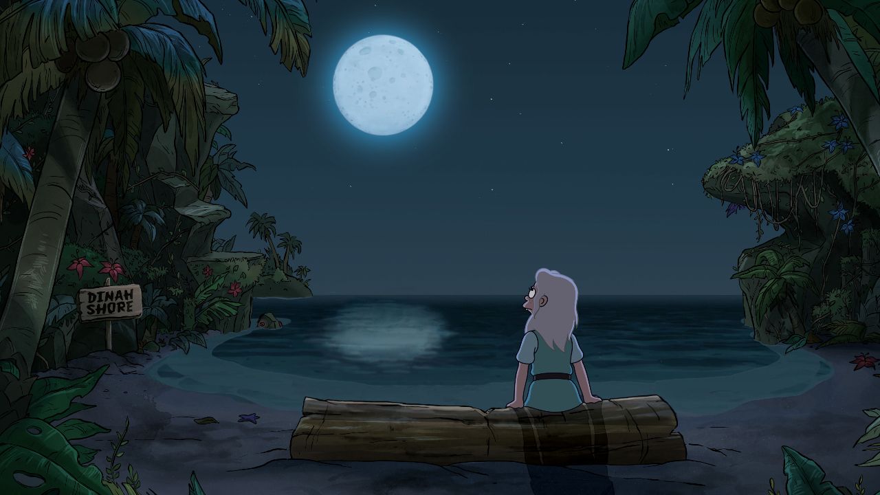 Bean on Mermaid Island in Disenchantment Season 3.