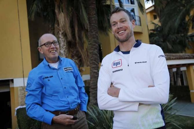 Hennie Stamsnijder (Shimano) and Tom Stamsnijder (Argos Shimano)