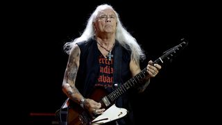 Rickey Medlocke of Lynyrd Skynyrd performs onstage during the 2024 CMA Music festival at the Nissan Stadium on June 06, 2024 in Nashville, Tennessee