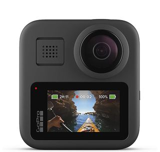 The GoPro Max on a white background
