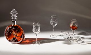 Grand Champagne blend held in a special Saint-Louis decanter & a set of glasses