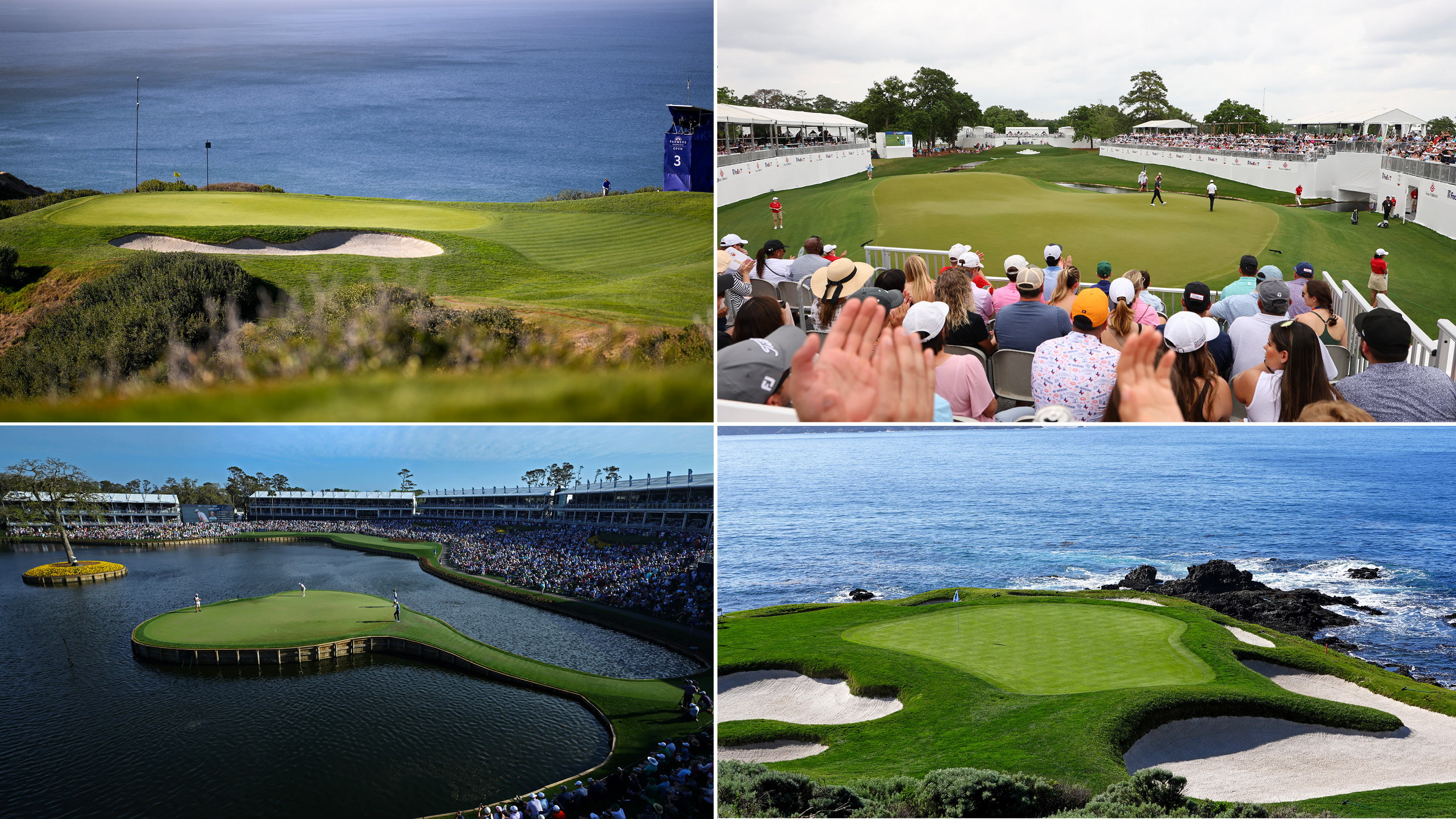 Torrey Pines, Memorial Park, TPC Sawgrass and Pebble Beach Golf Links