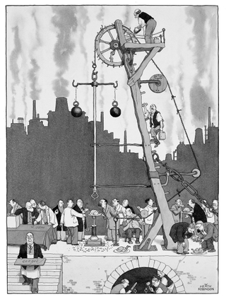 Testing Artificial Teeth. Credit: The Heath Robinson Museum at Pinner, www.heathrobinsonmuseum.org.