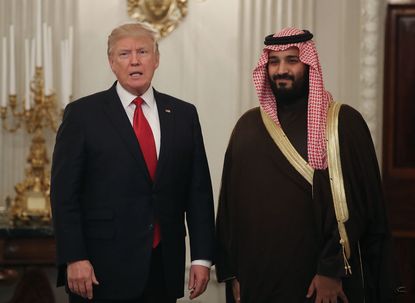 Donald Trump and Mohammed bin Salman.