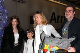 Kate Garraway with her husband Derek Draper, and children Darcey Draper and William Draper arrive at Heathrow Airport after returning from 'I'm A Celebrity... Get Me Out Of Here!' on December 11, 2019 in London, England. (Photo by GC Images/GC Images)
