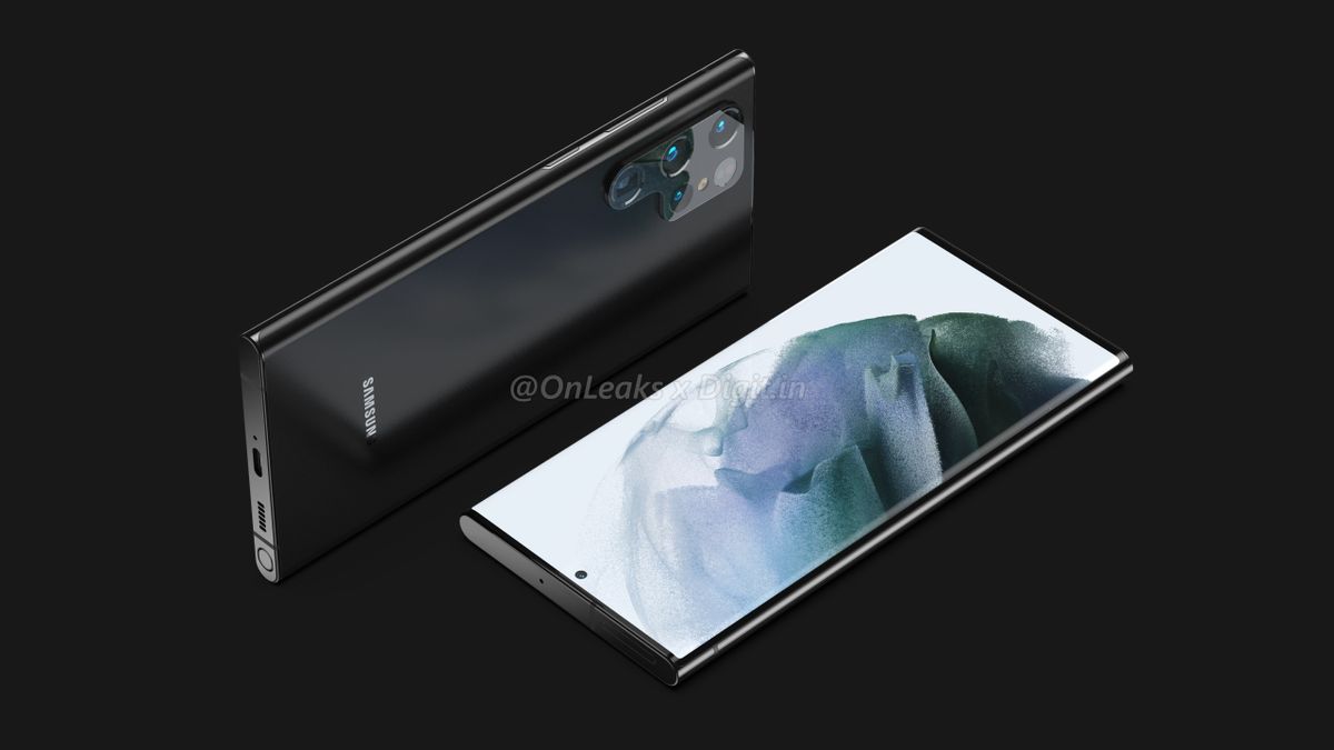 Samsung Galaxy S22 Ultra renders