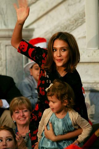 Jessica Alba - Jessica Alba and daughter Honour afternoon book club outing - Jessica Alba - Honor Marie - Read Across America Day - Michelle Obama - Celebrity News - Marie Claire UK - Marie Claire