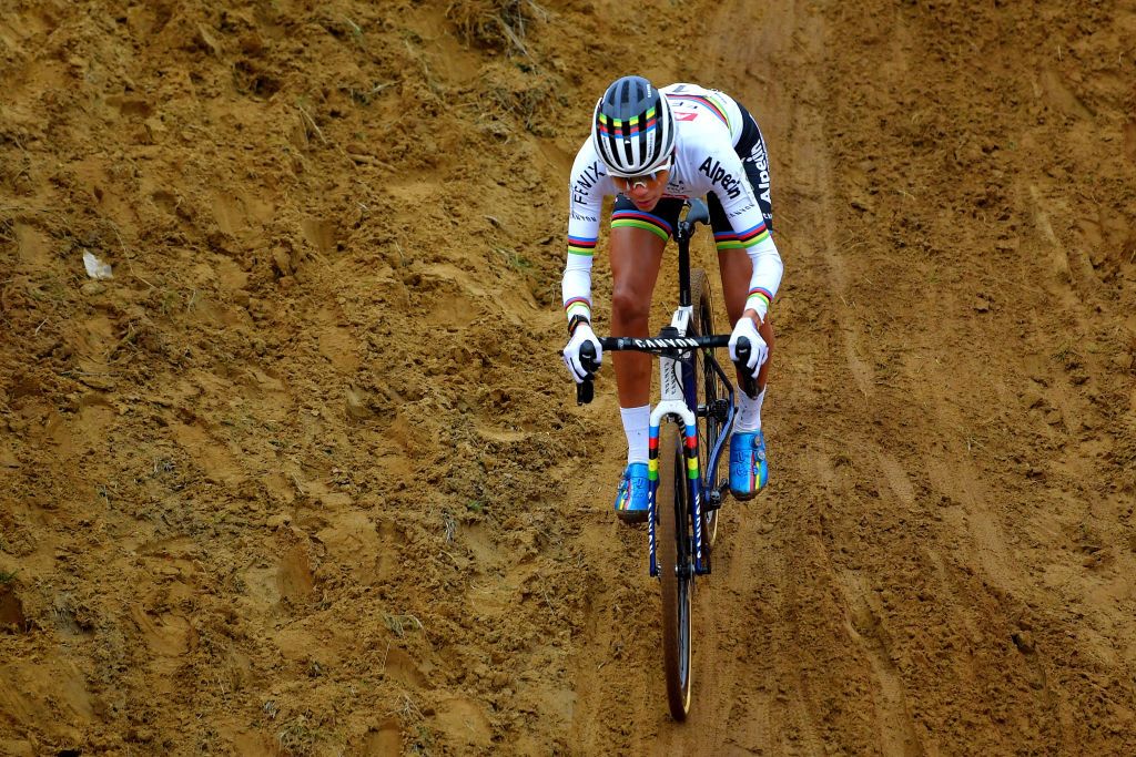 ZOLDER BELGIUM DECEMBER 26 Ceylin Del Carmen Alvarado of The Netherland and Team AlpecinFenix during the 16th HeusdenZolder World Cup 2020 Women Elite CX SPHeusdenZolder SuperprestigeCX Cyclocross on December 26 2020 in Zolder Belgium Photo by Luc ClaessenGetty Images