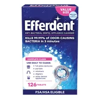 Efferdent, 126 pack Denture Cleaner Tablets Efferdent, 126 pack Denture Cleaner Tablets
