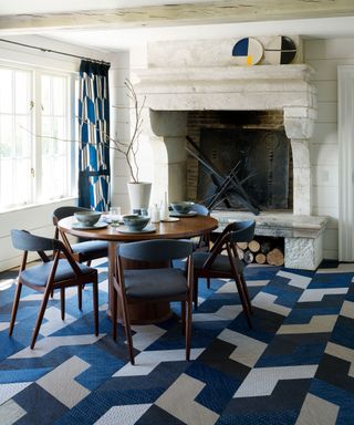 Carpet trend with patterned tile carpet