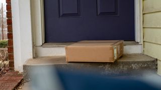 A package at the front door