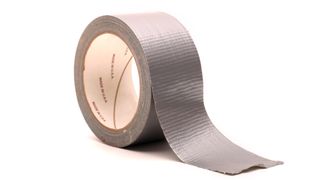 A roll of duct tape isolated on a white background