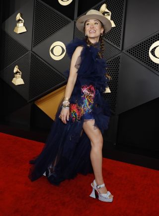 Los Angeles, CA - February 04: Lauren Daigle arrives on the Red Carpet at the Crypto.com Arena in Los Angeles, CA, Sunday, Feb. 4, 2024.