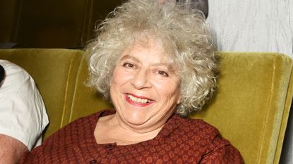 Miriam Margolyes attends the UK Premiere of "The Carer" at the Regent Street Cinema on August 5, 2016 in London, England.